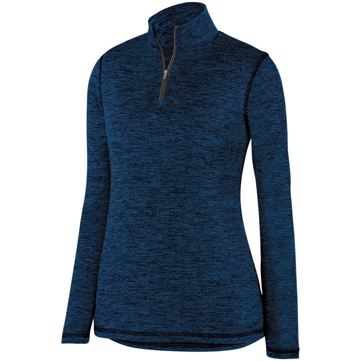 Ladies Intensify Black Heather 1/4 Zip Pullover 2957