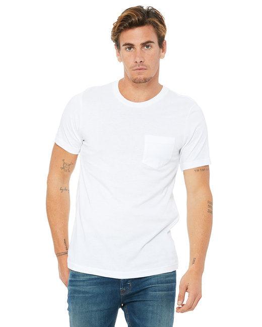 Bella + Canvas Men's Jersey Short-Sleeve Pocket T-Shirt 3021 - Dresses Max