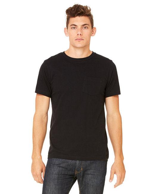 Bella + Canvas Men's Jersey Short-Sleeve Pocket T-Shirt 3021 - Dresses Max