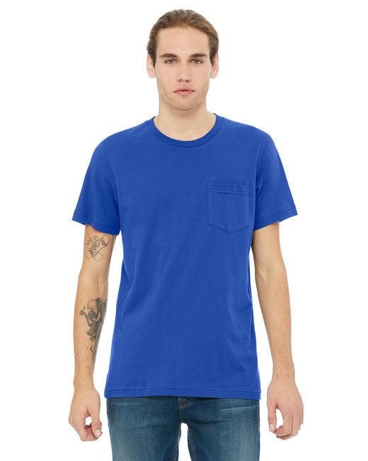 Bella + Canvas Men's Jersey Short-Sleeve Pocket T-Shirt 3021 - Dresses Max