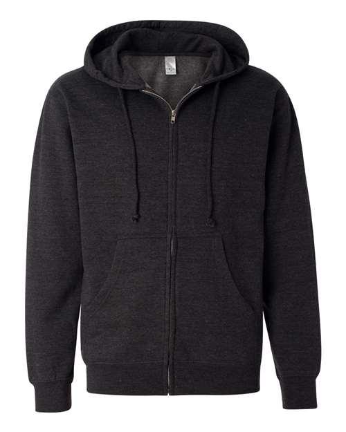 Independent Trading Co. Midweight Full-Zip Hooded Sweatshirt SS4500Z - Dresses Max