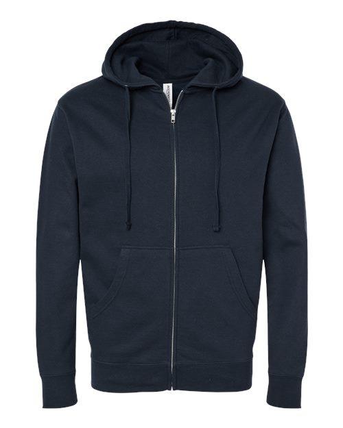 Independent Trading Co. Midweight Full-Zip Hooded Sweatshirt SS4500Z - Dresses Max