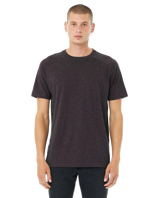 Bella + Canvas Men's Heather CVC Raglan T-Shirt 3201 - Dresses Max