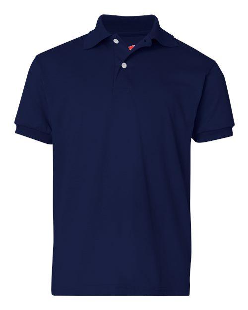 Hanes Youth Ecosmart® Jersey Polo 054Y - Dresses Max