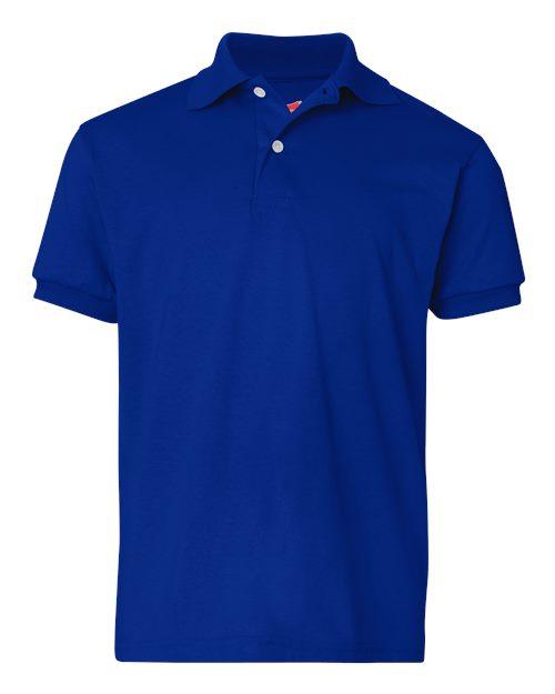 Hanes Youth Ecosmart® Jersey Polo 054Y - Dresses Max