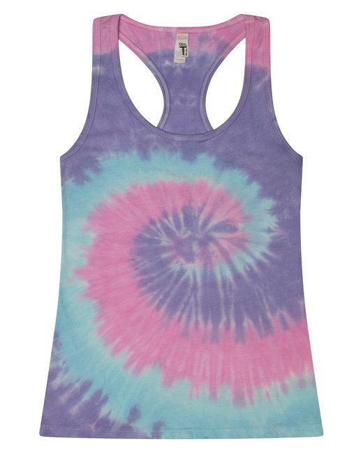 Tie-Dye Ladies' Racerback Tank 3400 - Dresses Max