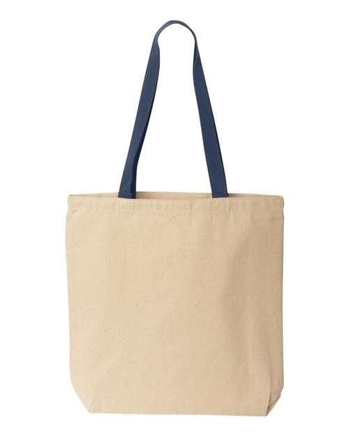 Liberty Bags Natural Tote with Contrast-Color Handles 8868 - Dresses Max