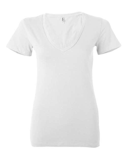 BELLA + CANVAS Women’s Jersey Deep V-Neck Tee 6035 - Dresses Max