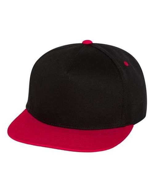 YP Classics Five-Panel Cotton Twill Snapback Cap 6007 - Dresses Max