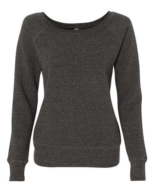 BELLA + CANVAS Women’s Sponge Fleece Wide Neck Sweatshirt 7501 - Dresses Max