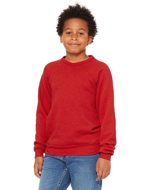 Bella + Canvas Youth Sponge Fleece Raglan Sweatshirt 3901Y - Dresses Max