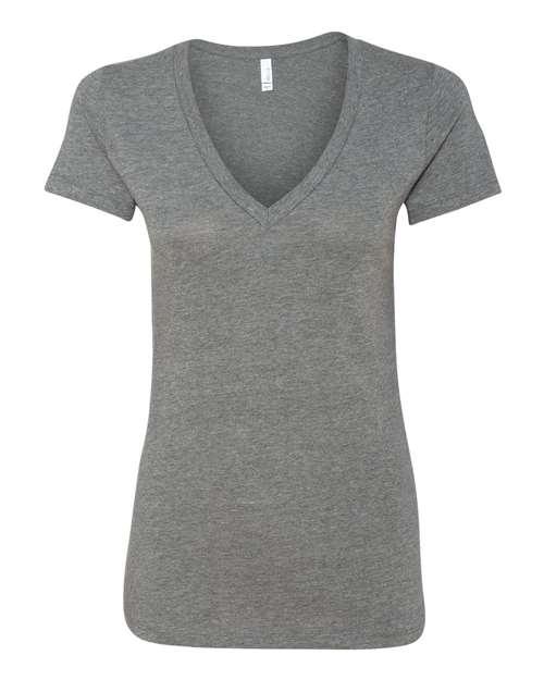 BELLA + CANVAS Women’s Jersey Deep V-Neck Tee 6035 - Dresses Max