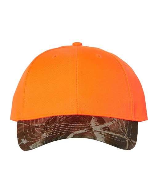 Kati Solid Crown with Camo Visor Cap LC25 - Dresses Max