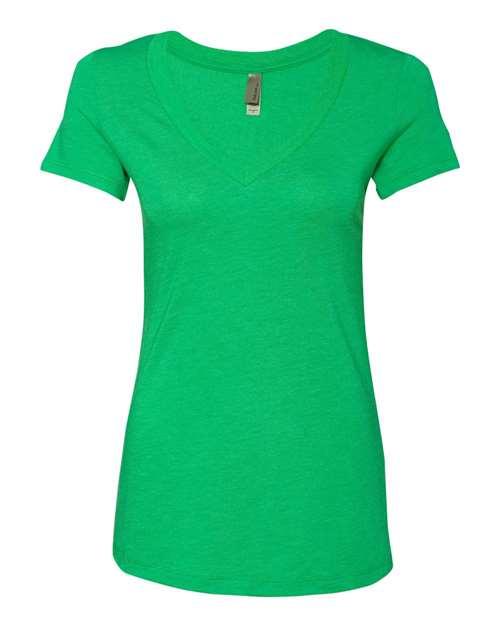 Next Level Women’s Triblend Deep V-Neck T-Shirt 6740 - Dresses Max