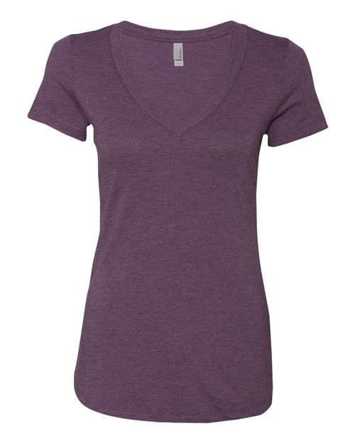 Next Level Women’s Triblend Deep V-Neck T-Shirt 6740 - Dresses Max