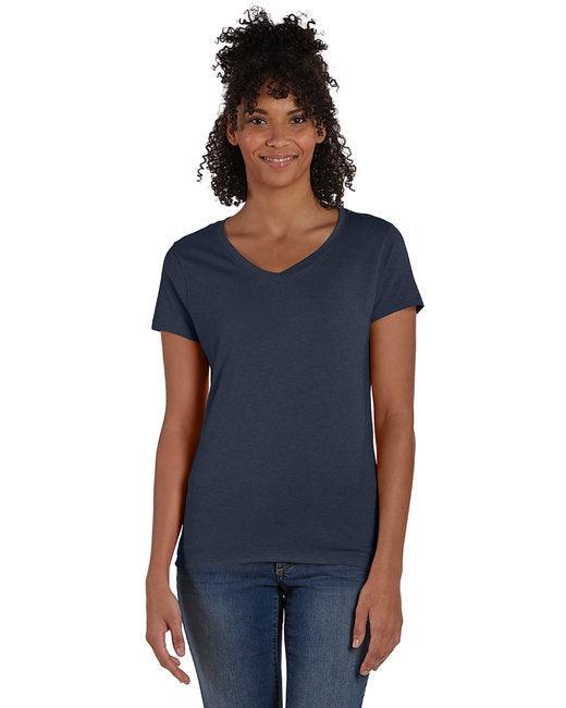 Hanes Ladies' Perfect-T Triblend V-Neck T-shirt 42VT - Dresses Max