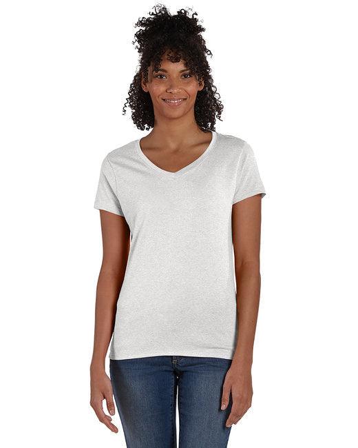 Hanes Ladies' Perfect-T Triblend V-Neck T-shirt 42VT - Dresses Max