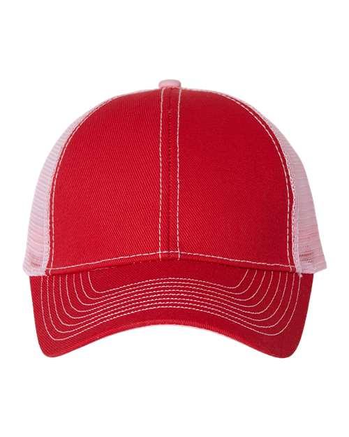 Mega Cap Twill-Front Trucker Cap 7641 - Dresses Max