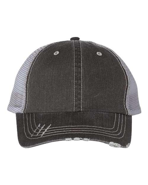 Mega Cap Herringbone Trucker Cap 6990 - Dresses Max