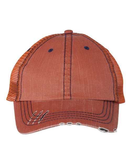 Mega Cap Herringbone Trucker Cap 6990 - Dresses Max