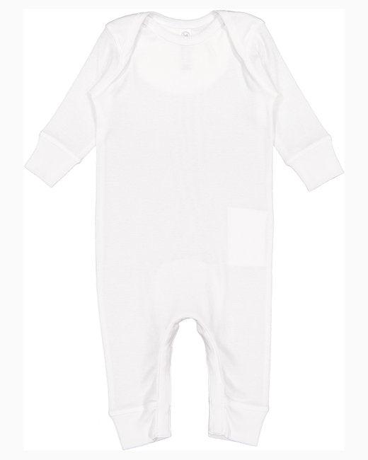 Rabbit Skins Infant Baby Rib Coverall 4412 - Dresses Max