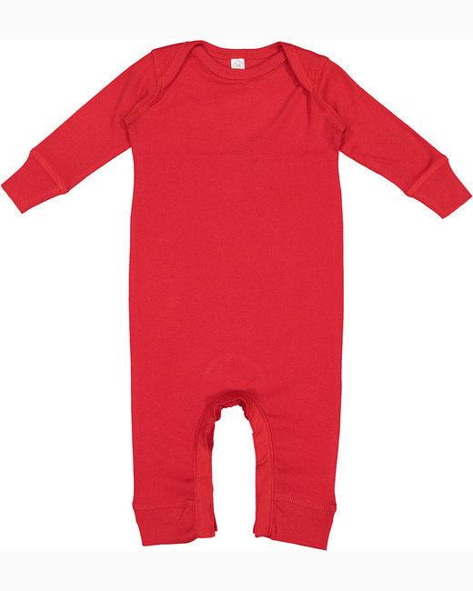 Rabbit Skins Infant Baby Rib Coverall 4412 - Dresses Max