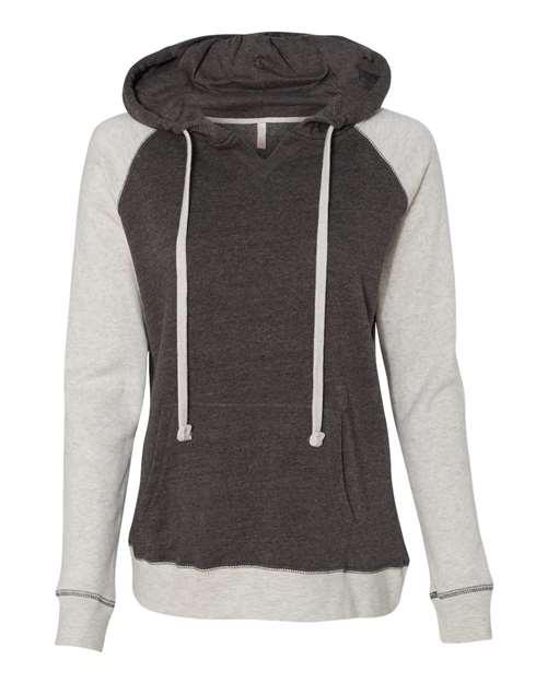 MV Sport Women’s Harper Raglan Hooded Sweatshirt W17127 - Dresses Max