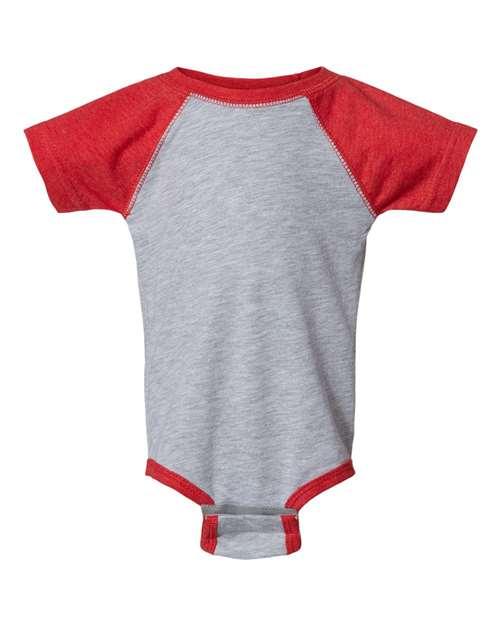 Rabbit Skins Infant Baseball Fine Jersey Bodysuit 4430 - Dresses Max