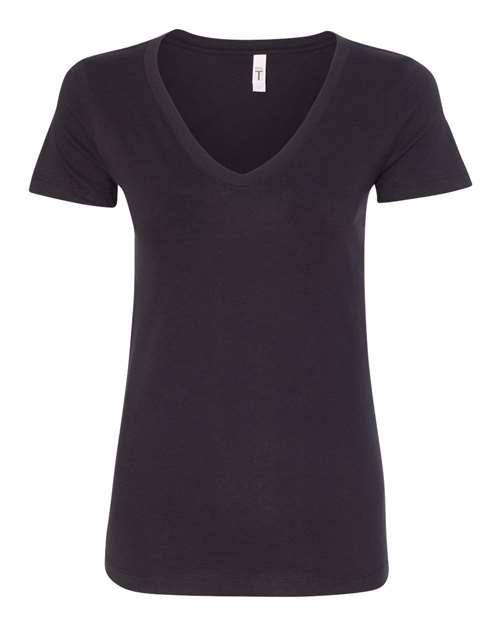 Next Level Women's Ideal V-Neck T-Shirt 1540 - Dresses Max