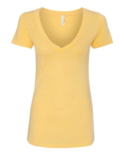 Next Level Women’s CVC Deep V-Neck T-Shirt 6640 - Dresses Max