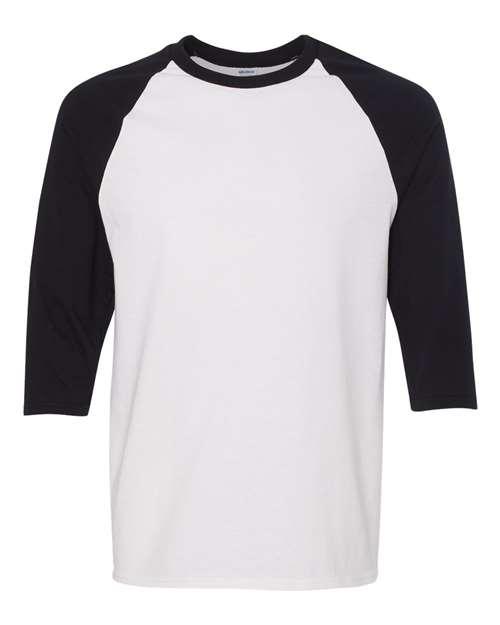 Gildan Heavy Cotton™ Raglan Three-Quarter Sleeve T-Shirt 5700 - Dresses Max