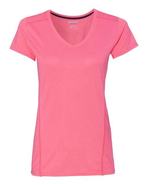 Gildan Performance® Tech Women's V-Neck T-Shirt 47V00L - Dresses Max