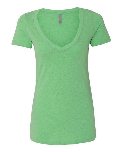 Next Level Women’s CVC Deep V-Neck T-Shirt 6640 - Dresses Max