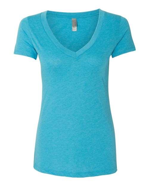 Next Level Women’s Triblend Deep V-Neck T-Shirt 6740 - Dresses Max