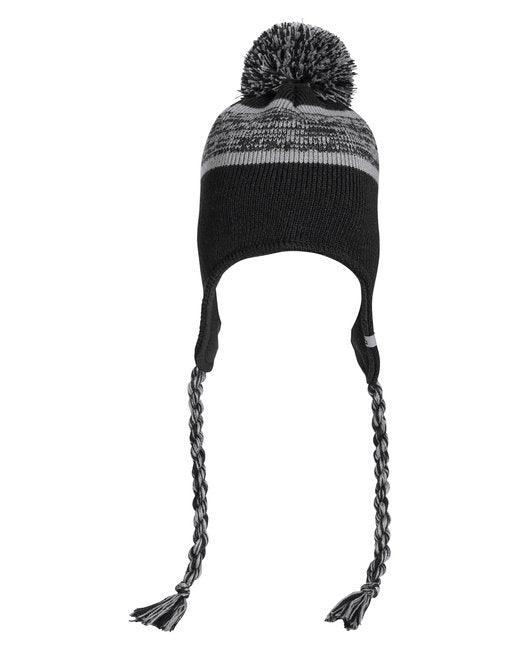 J America Backcountry Knit Pom Hat 5007JA - Dresses Max