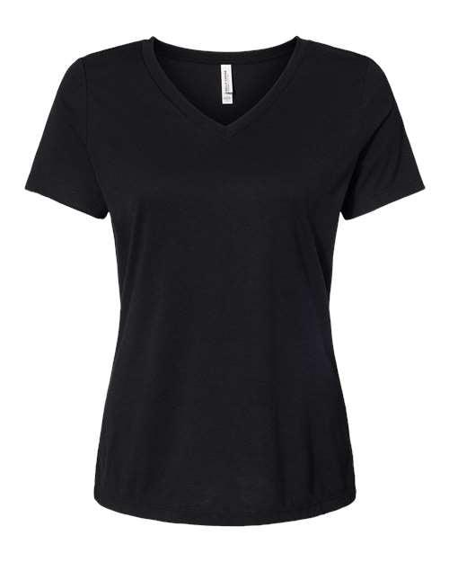 BELLA + CANVAS Women's Relaxed Triblend Short Sleeve V-Neck Tee