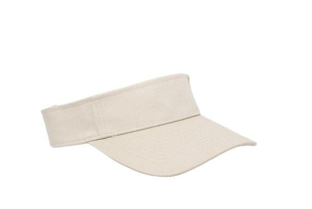 Cotton Woven Hook-And-Loop Adjustable Visor - Dresses Max