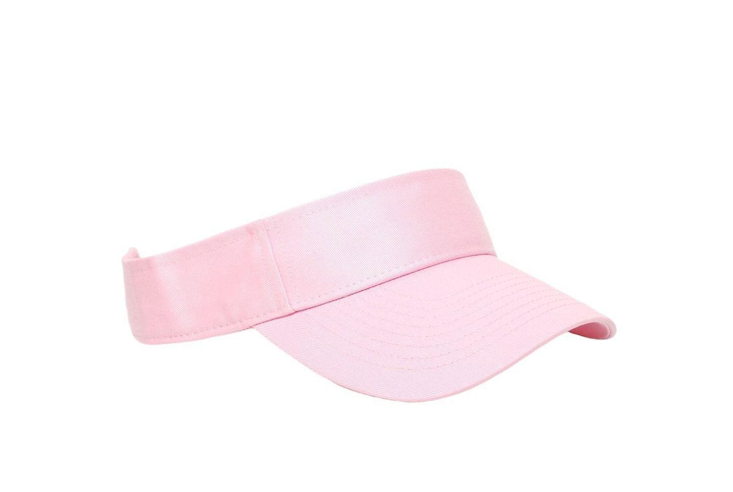 Cotton Woven Hook-And-Loop Adjustable Visor - Dresses Max