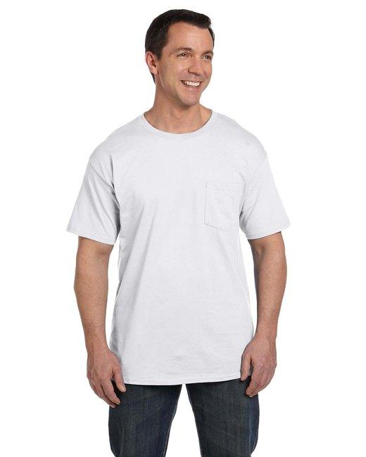 Hanes Adult Beefy-T® with Pocket 5190P - Dresses Max