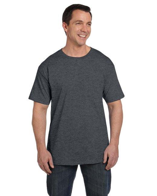 Hanes Adult Beefy-T® with Pocket 5190P - Dresses Max