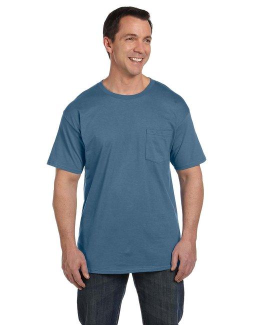 Hanes Adult Beefy-T® with Pocket 5190P - Dresses Max