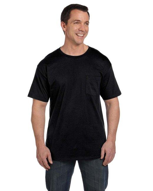 Hanes Adult Beefy-T® with Pocket 5190P - Dresses Max