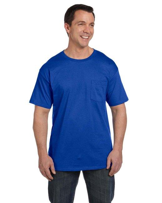 Hanes Adult Beefy-T® with Pocket 5190P - Dresses Max