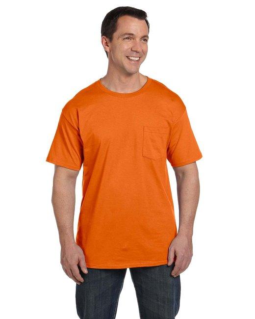 Hanes Adult Beefy-T® with Pocket 5190P - Dresses Max