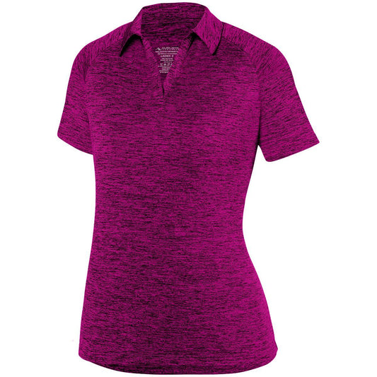 Ladies Intensify Black Heather Polo 5409