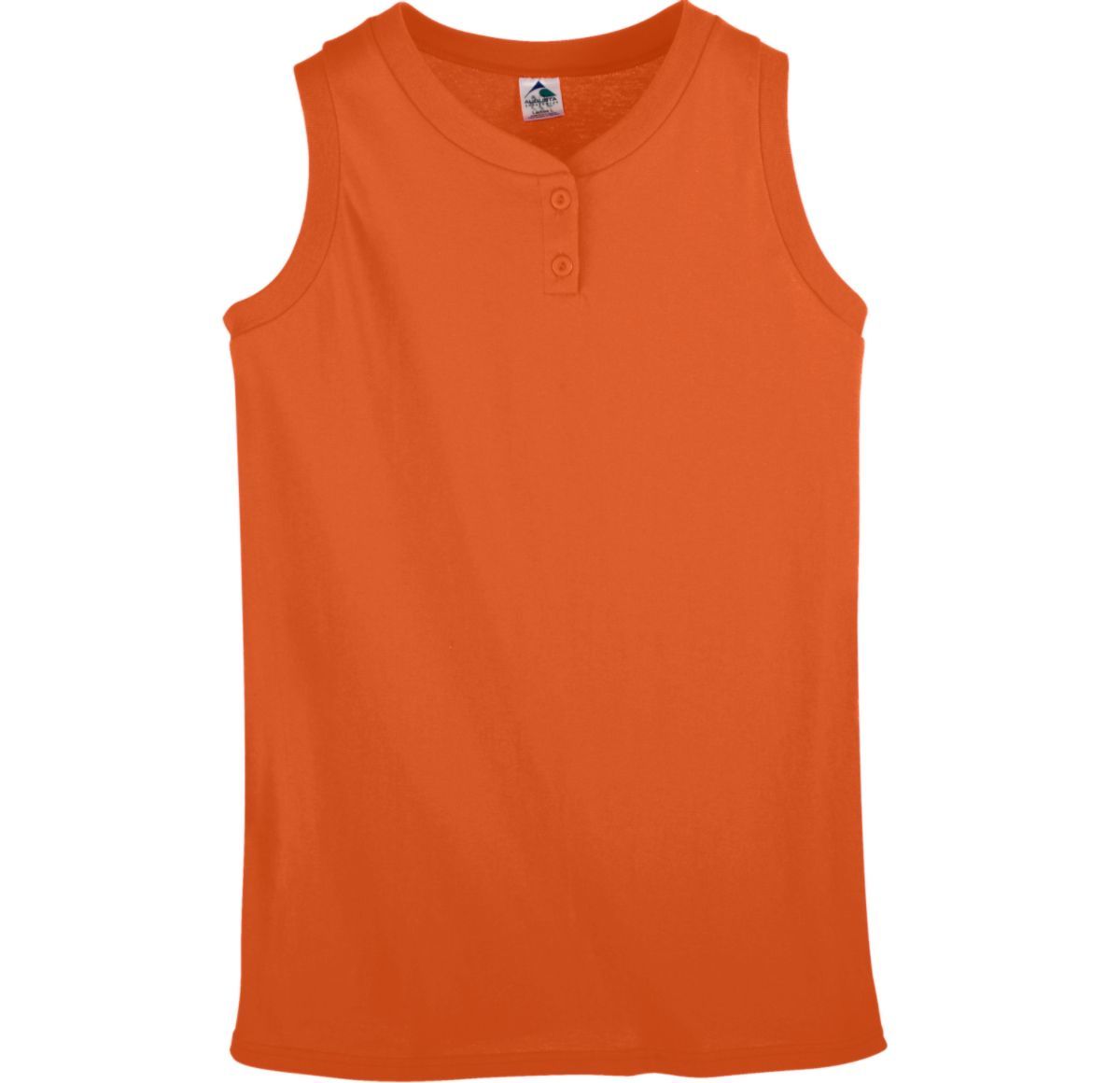 Girls Sleeveless Two-Button Softball Jersey 551