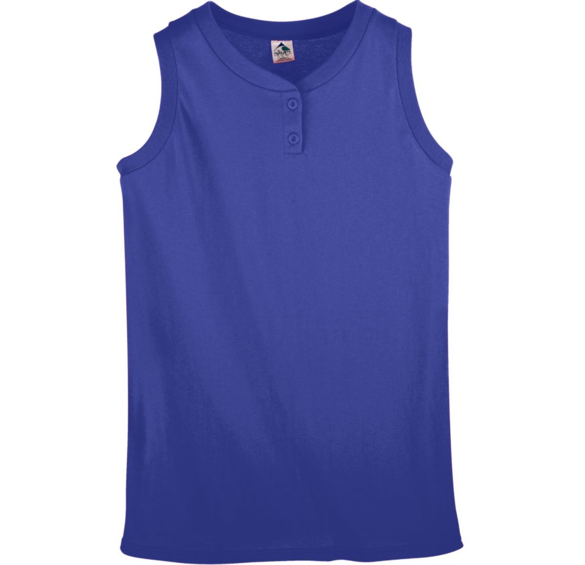 Girls Sleeveless Two-Button Softball Jersey 551