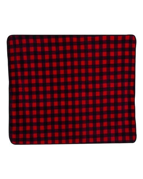 Alpine Fleece Polyester/Nylon Patterned Picnic Blanket 8702 - Dresses Max