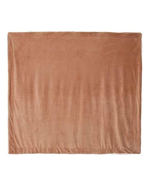 Alpine Fleece Oversized Mink Sherpa Blanket 8726 - Dresses Max