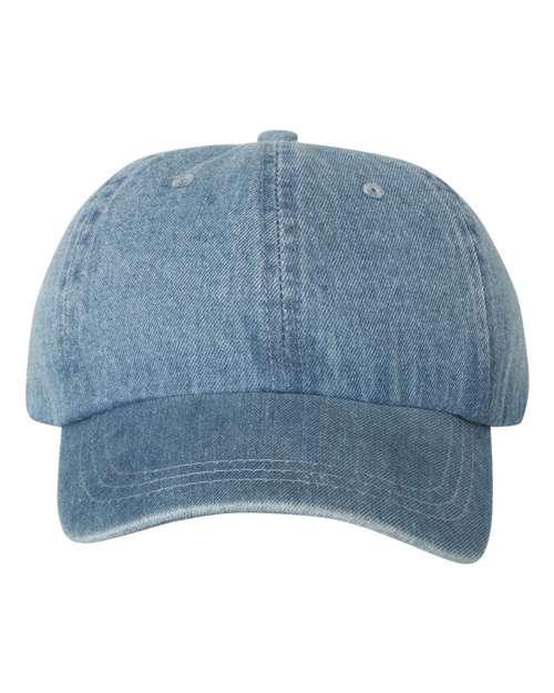 Mega Cap Washed Denim Cap 7610 - Dresses Max